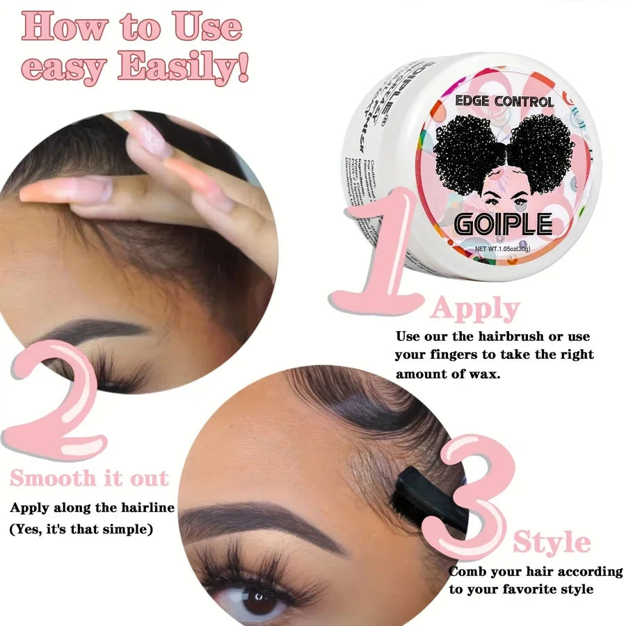 Lace Wig Bonding Spray Melting Spray and Glue for Wigs Bonding Liquid Remover Hair Styling Wax Flyaway Edge Control Gel Wax Kit