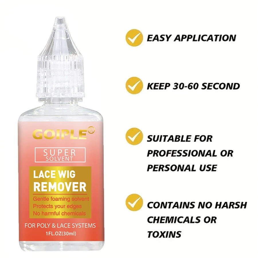 Lace Wig Bonding Spray Melting Spray and Glue for Wigs Bonding Liquid Remover Hair Styling Wax Flyaway Edge Control Gel Wax Kit